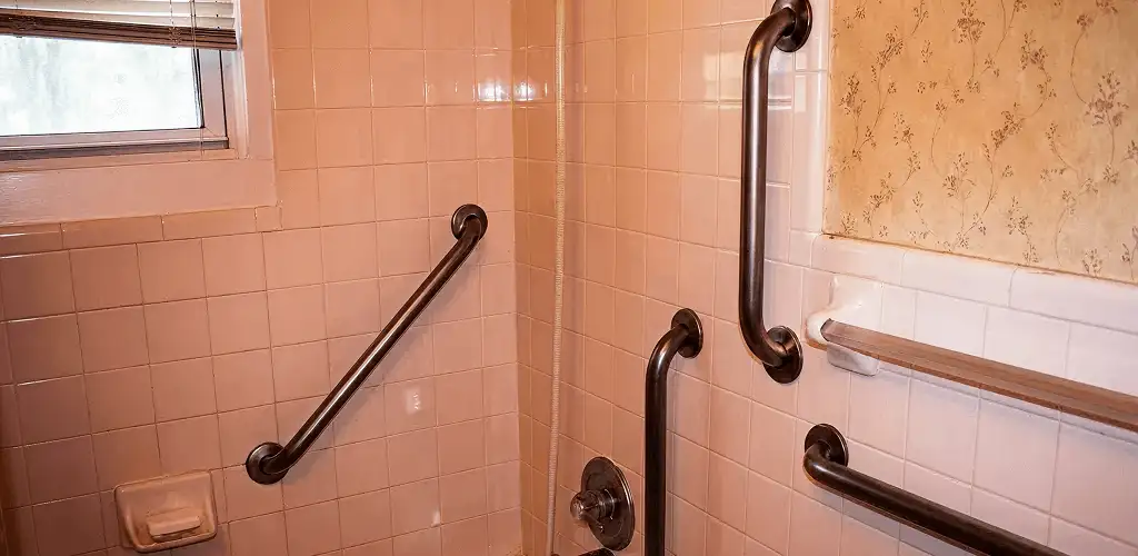 Shower grab bar installation for bathroom safety and accessibility in Colorado Springs, CO
