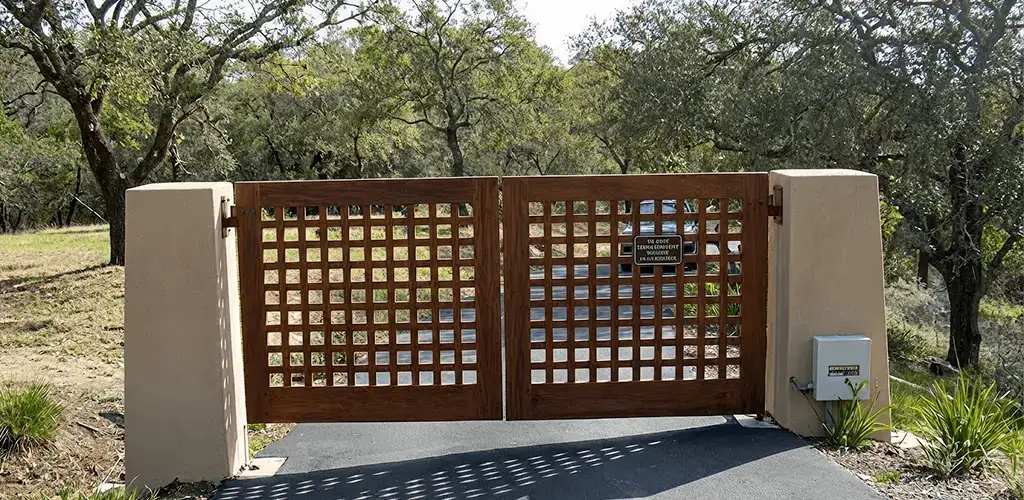Driveway gate installation for a residential property in Colorado Springs, CO