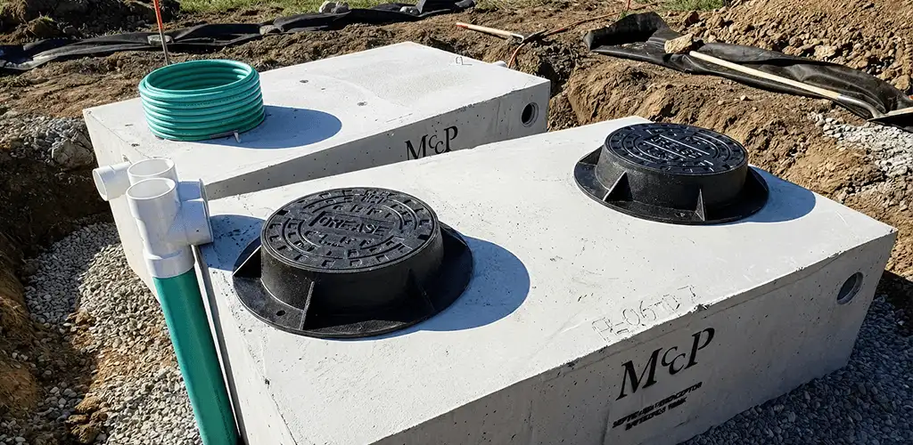 Grease trap installation unit set in place for drainage protection in Colorado Springs, CO