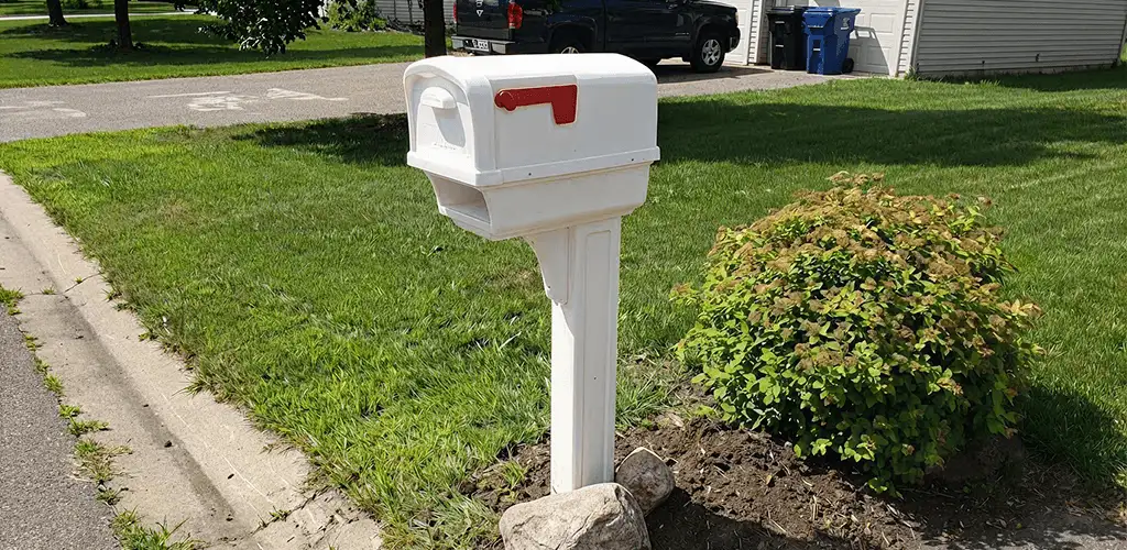 Mailbox installation for a residential curbside mailbox in Colorado Springs, CO